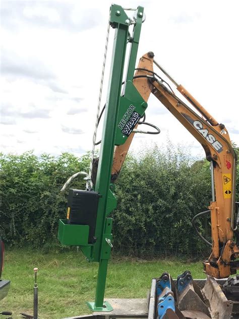 best post knocker for mini digger|tractor mounted post knocker.